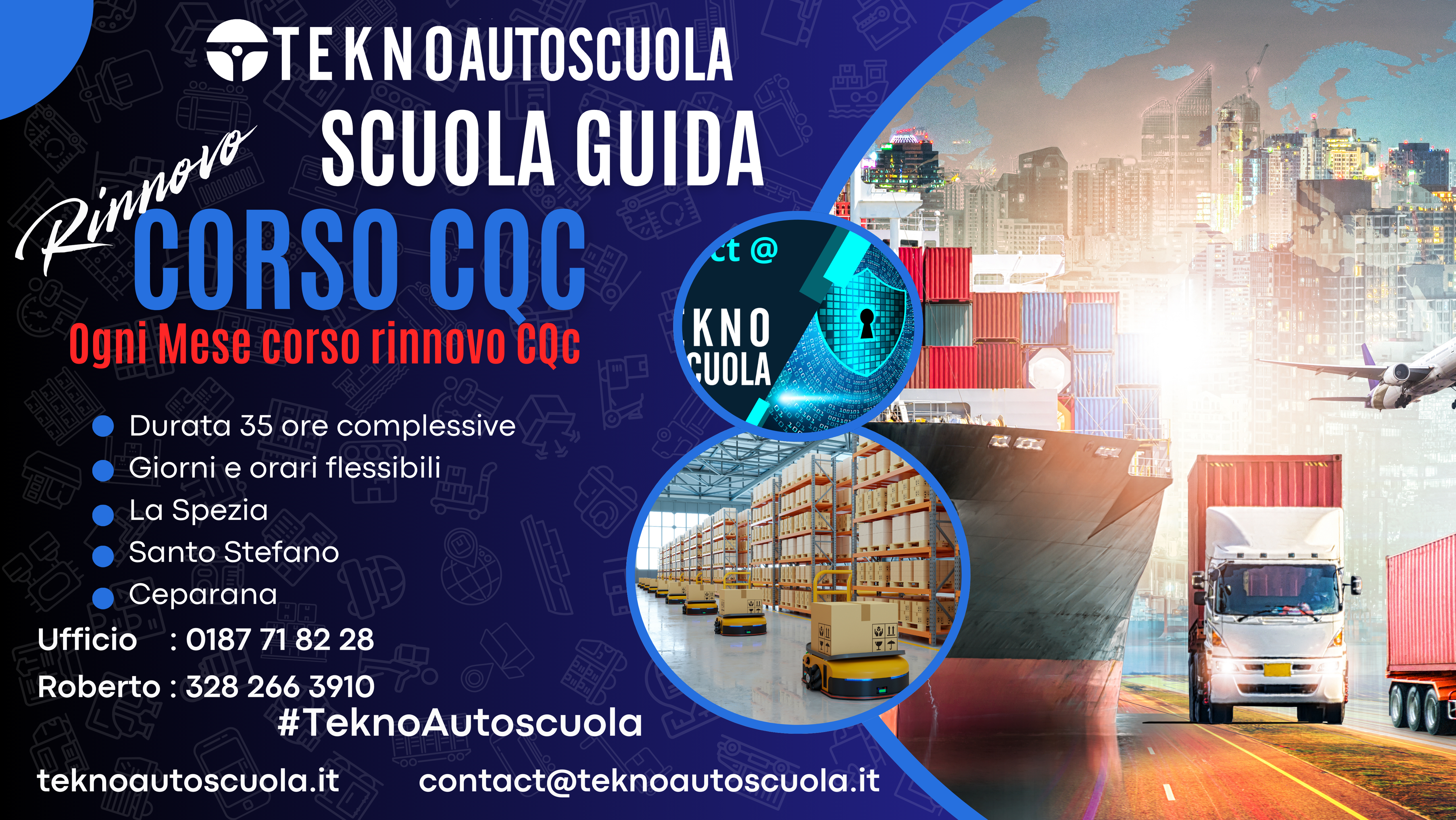 Corso di Rinnovo CQC a La Spezia Scuola guida Tekno Autoscuola